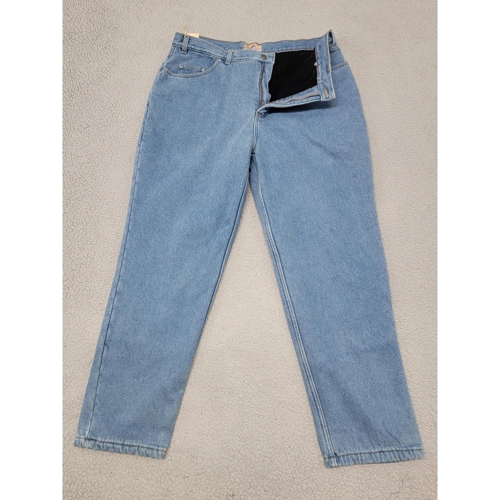 Outer Rim Jeans Mens 40x32 (Fits 38x31) Light Blue Relaxed Straight Fleece Lined
